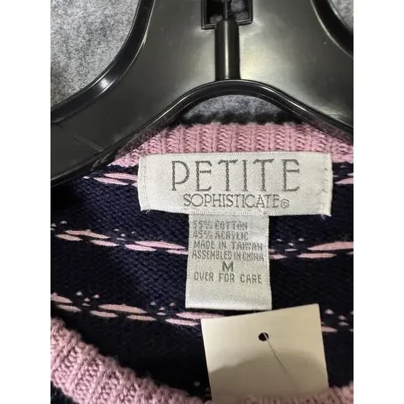 Petite Sophisticate Sweater Women‎ M Pink Cardigan Knitted Feminine Grandmacore - Picture 2 of 6